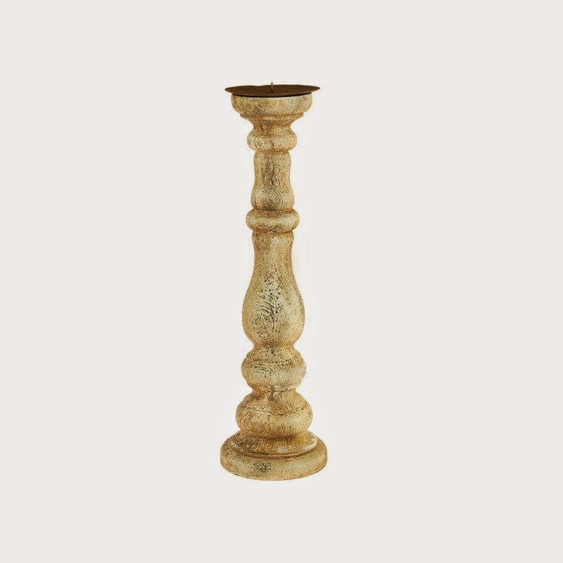  Candelabro Madera Alto