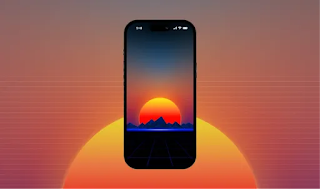 Outrun Sunset 4K Wallpaper for Phone