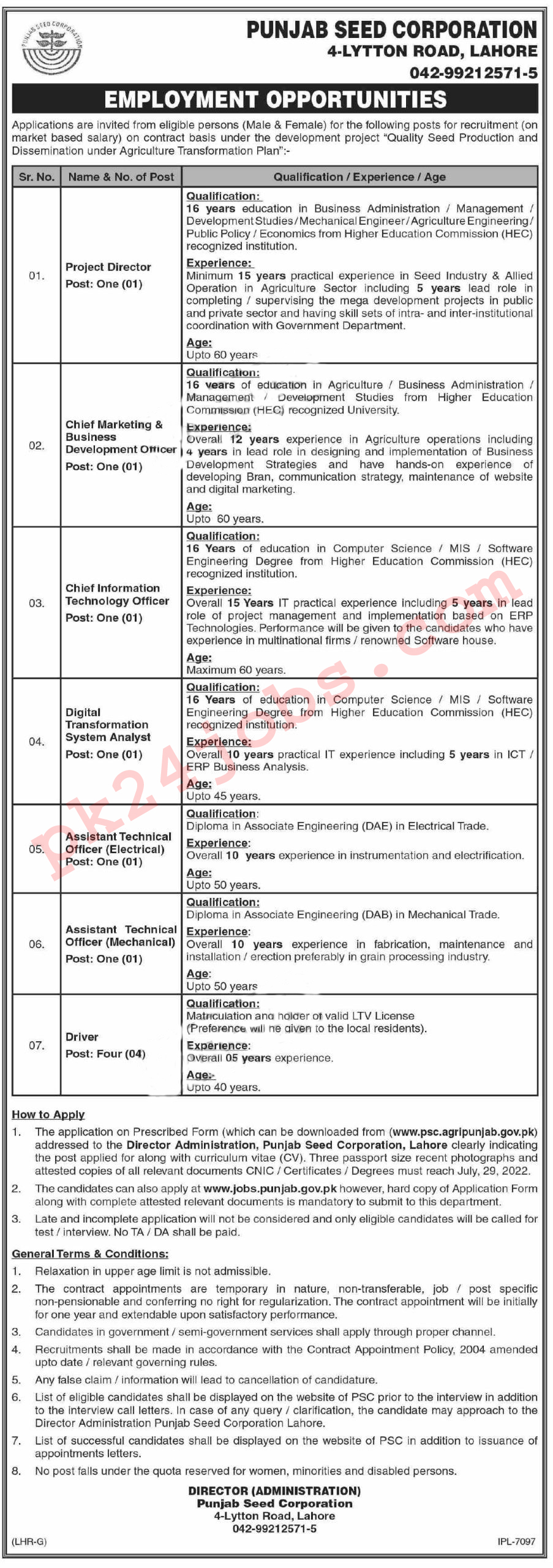 Seed Corporation Jobs 2022 – Today Jobs 2022