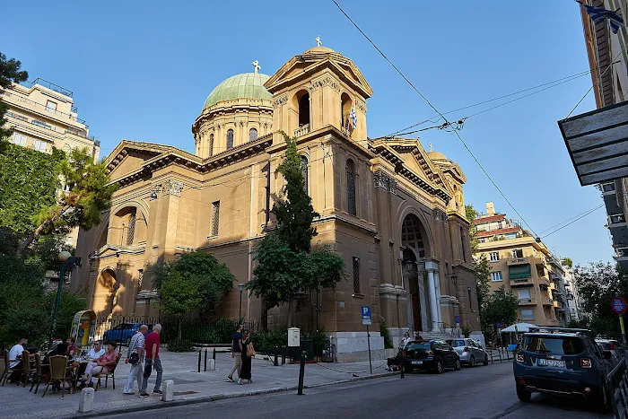 St Denis church at Skoufa street in Kolonaki, Athens Greece