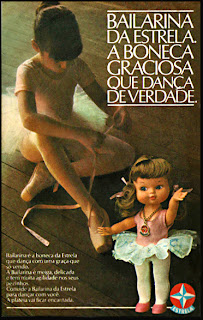 propaganda boneca Bailarina Estrela - 1979.  os anos 70; propaganda na década de 70; Brazil in the 70s, história anos 70; Oswaldo Hernandez;