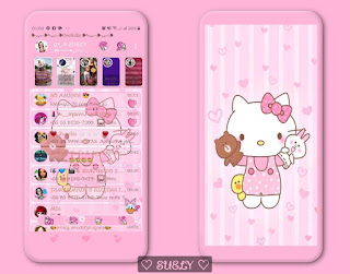 My Hello Kitty Theme For YOWhatsApp & KM WhatsApp By Suely