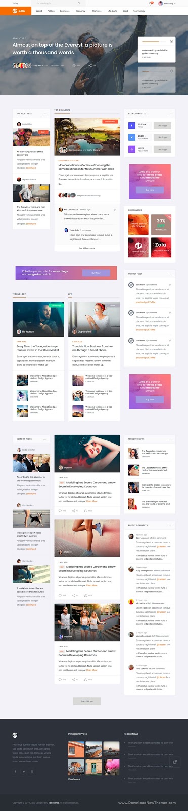 Best Magazine News HTML5 Template 