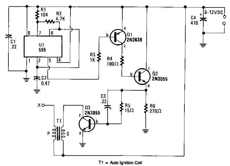 Battery-powered-high-voltage-generator Circuit Diagram