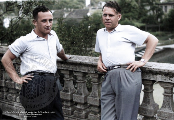 Efim Geller and Vladimir Alatortsev in Yugoslavia, 1958