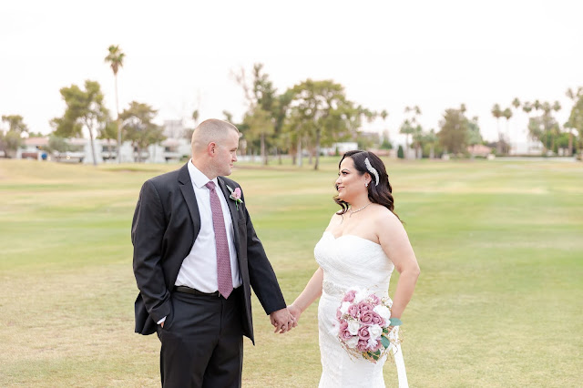 bride and groom wedding portraits az golf resort in mesa