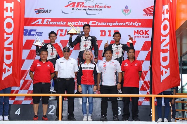 Pembalap Honda, Herjun Atna Sapu Bersih Podium Pertama TTC Seri ke 5