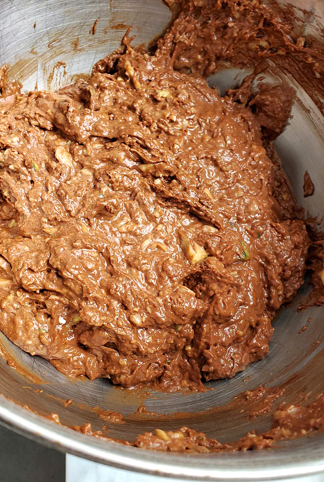 chocolate zucchini batter