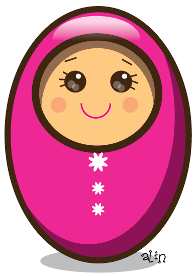 Icon mini muslimah vector 