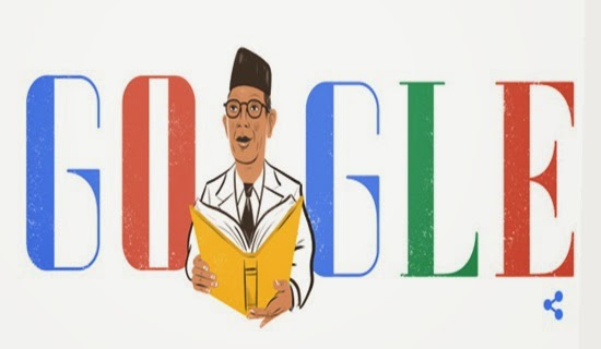 Bapak Pendidikan Nasional Ki Hadjar Dewantara di Google Doodle