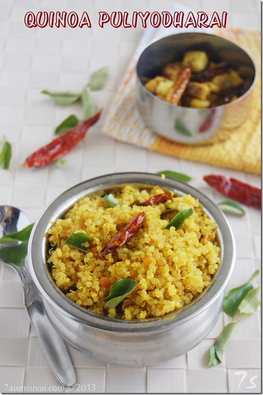 Quinoa puliyodharai