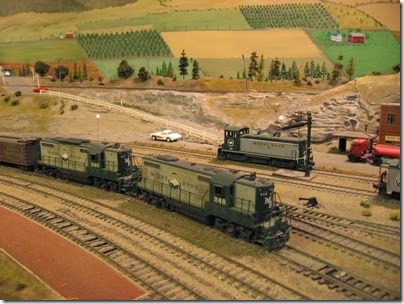 IMG_0334 GP7s #248 & #240 on the Mount Hood Model Engineers HO-Scale Layout in Portland, Oregon on March 8, 2008
