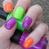 Neon Glitter Bomb Nail Art Set of Artificial Nails