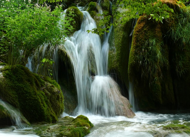 amazing waterfall in croatia