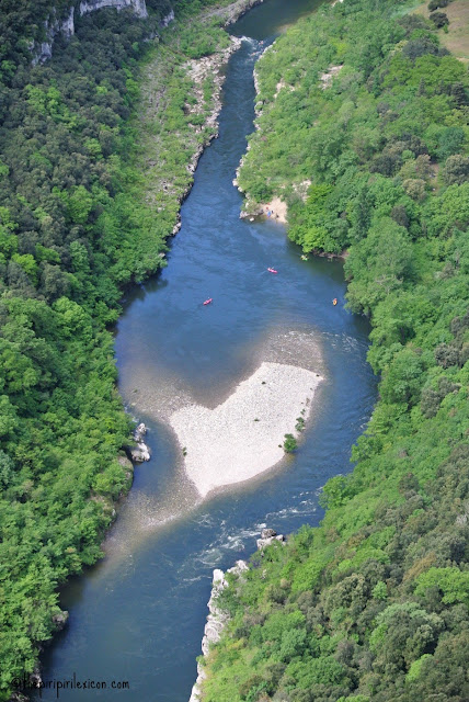 the Ardeche river