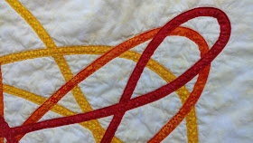 Spirograph quilt using Island Batik fabrics and Aurifil thread