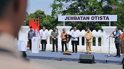 Berbiaya Rp 50 Miliar, Presiden Jokowi Resmikan Jembatan Otto Iskandar Dinata Bogor