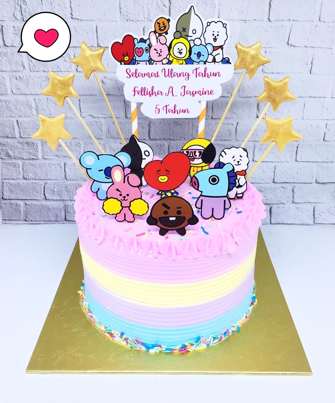 Paper Pocket. Ph | BTS x BT21 Cake Topper and Customized Cake Banner |  PPCAKE | Lazada PH