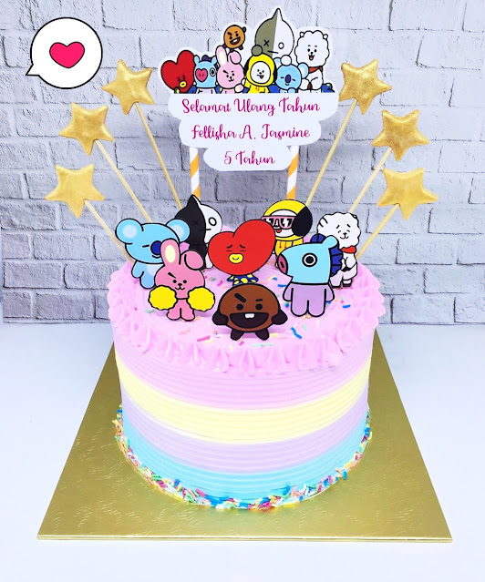 Birthday Cake BTS Cake Design