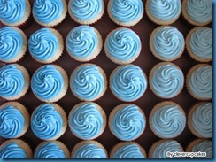 Blue Wedding Cupcakes