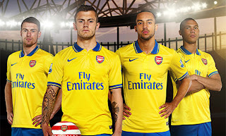 Jersey Terbaru Arsenal 2013/2014