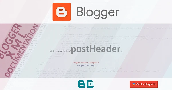 Blogger - postHeader [Blog GV2]