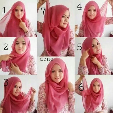 7 Cara Memakai Hijab Segitiga Simpel Modern Terbaru  TUTORIAL STYLE HIJAB