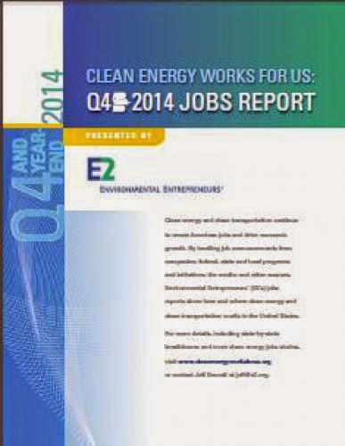 Study Reveals Surge In New Clean Tech Jobs Across The Us In 2014