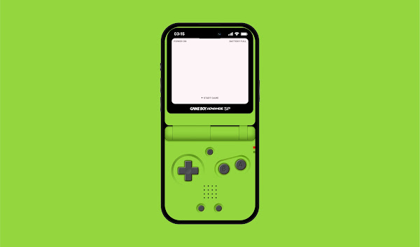 Game Boy Advance Lock Screen Wallpaper (lime)