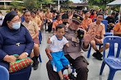 Polri Peduli, Kapolsek Bangun Resor Simalungun Dukung Kampanye Ring The Bell Bagi Anak Disabilitas