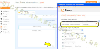 Personalizar o link do resumo da postagem