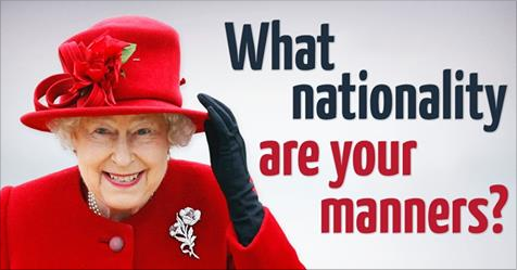 Fascinating test reveals what nationality your manners are from!