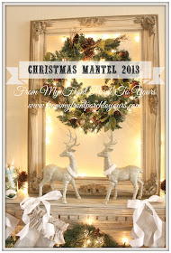 French Country Christmas Mantel