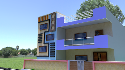 front elevation of house design in india