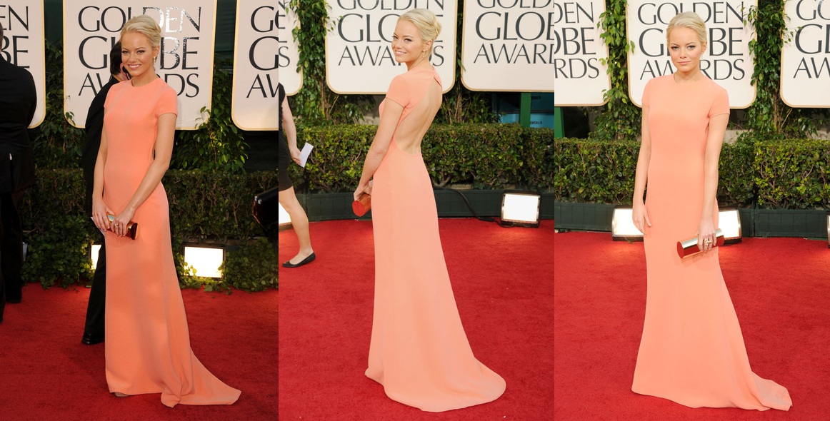 emma stone blonde golden globes. Stone went back to her roots