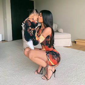 Photos of Kylie Jenner and Stormi in matching outfits 