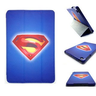 High Quality Blue S-Superman Smart Case With Screen Cover for iPad mini