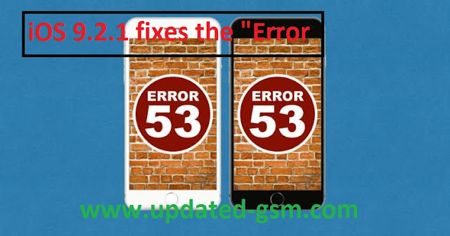 Download Firmware iOS 9.2.1 fixes the Error 53