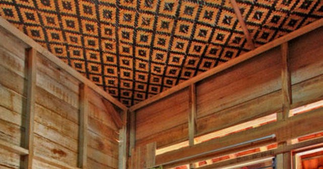 Bentuk Plafon Rumah  Dari Anyaman  Bambu Baru