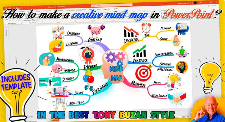 How to make a creative Mind Map in PowerPoint in 5 steps