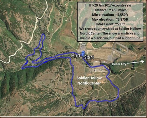 Heber City - 20 Jan 2017 - xcountry ski