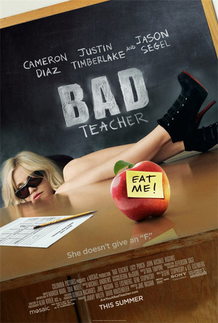 cameron diaz bad teacher shoes. the art of movie poster art