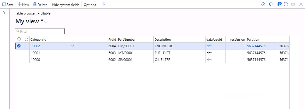 Normal relation in d365 with Example