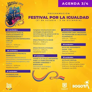 FESTIVAL POR LA IGUALDAD 2020 Agenda 3