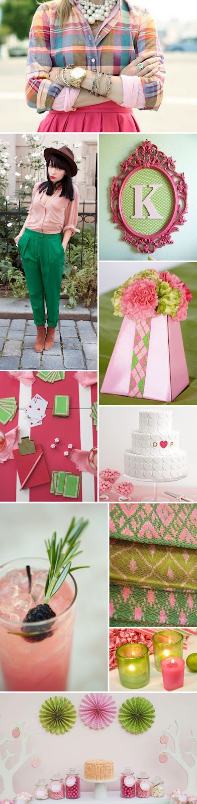 Decorate the shower venue in shades of pink and green 