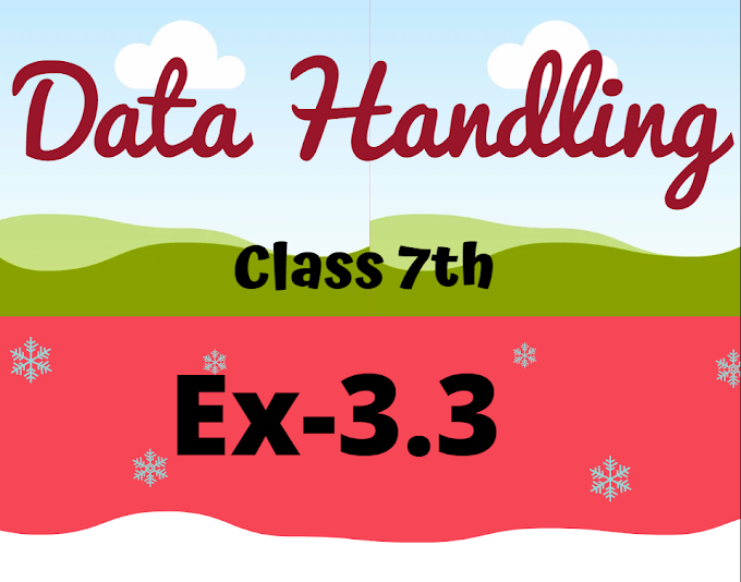 NCERT Solutions for Class 7 Maths Exercise 3.3 Chapter 3 Data Handling