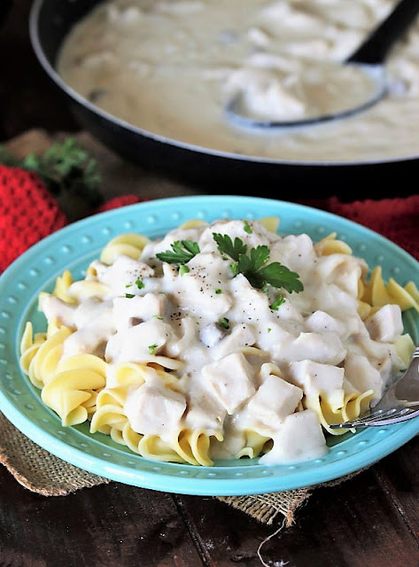 Plate of Creamed Turkey Image