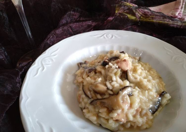 Risotto de setas y foie