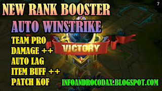 Script Rank Booster Mobile Legend Team Pro+Damage+Auto Lag Patch KOF Terbaru No Banned