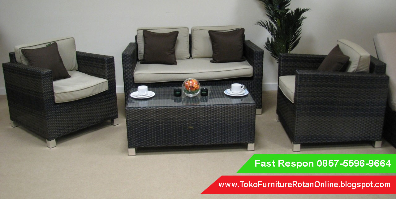 Jual Furniture Rotan Sintetis Pabrik Sofa Mebel Kursi Tamu Toko
